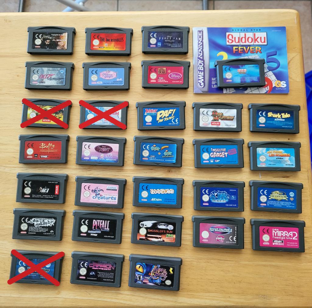 Lot de jeux Game Boy Advance (PRIX EN DESCRIPTION), Enlèvement, Utilisé