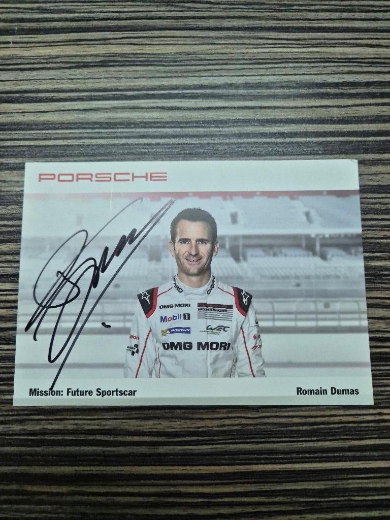 WEC Porsche fankaart Romain Dumas, Ophalen