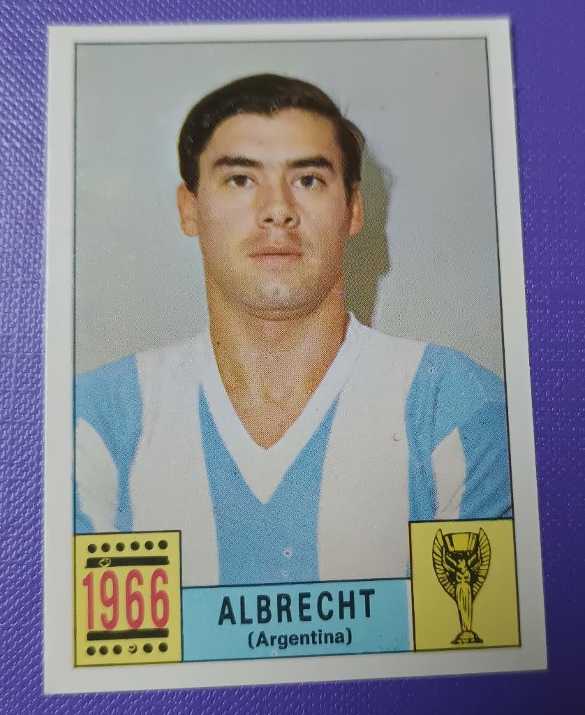 Panini CARTE 1970 foot Coupe du monde Mexique 70 ALBRECHT, Envoi