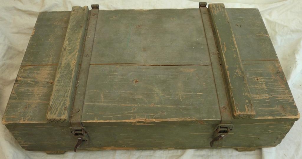 Munitie Kist, Mortar Shells, afm:56x32x14cm, Zwitsers, 1942., Enlèvement ou Envoi, Armée de terre, Autres types