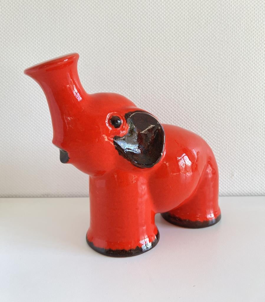 Tirelire éléphant rouge Waechtersbach, Enlèvement ou Envoi, Aucun, Animal, Waechtersbach