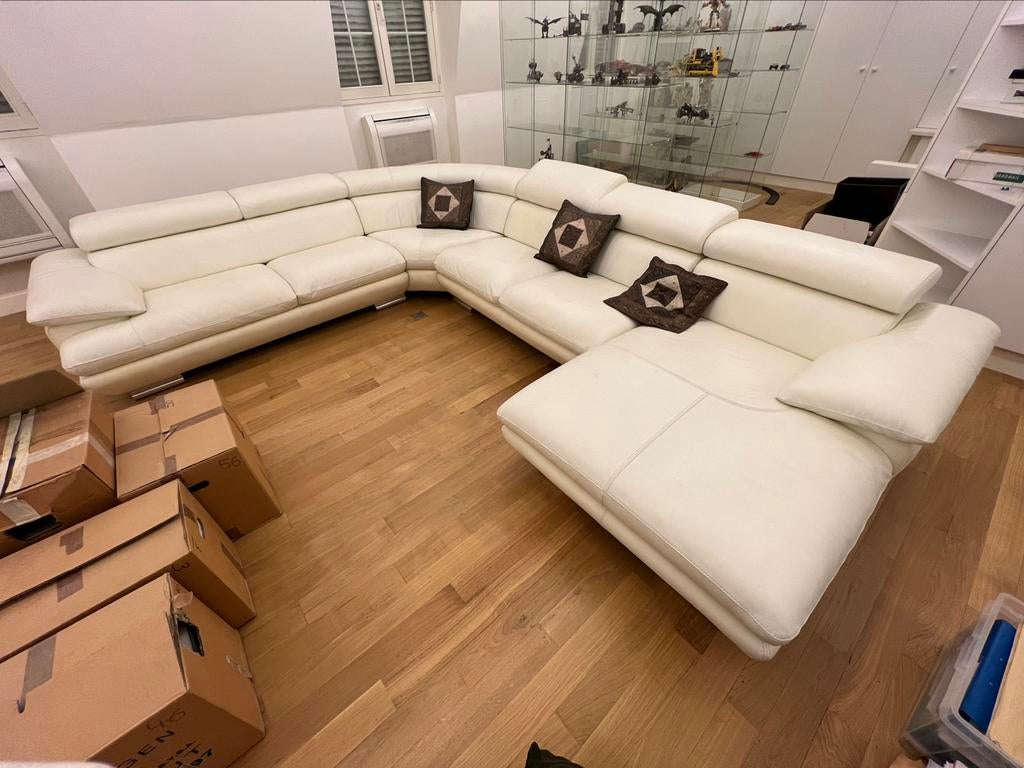 Witte leren zetel, Ophalen