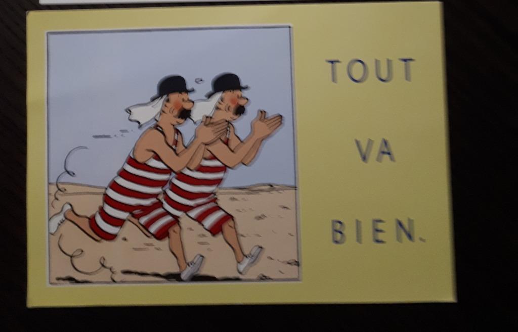 carte postale publicitaire tout va bien tintin, Collections, Enlèvement, Tintin, Comme neuf