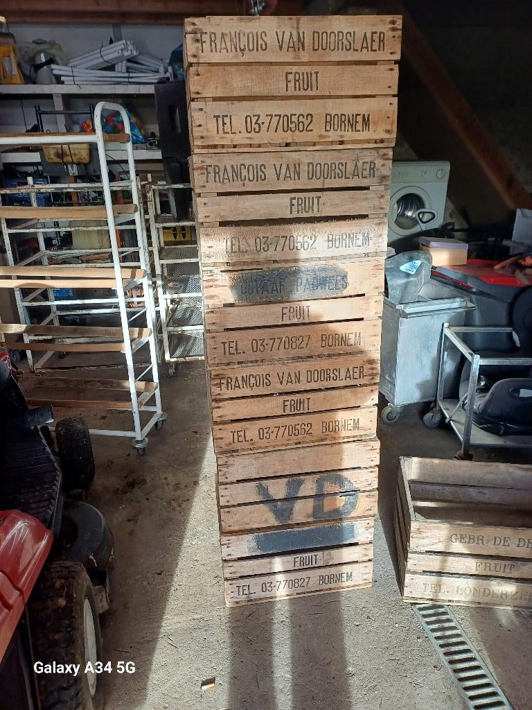 Lot de caisses en bois déco loft, Enlèvement