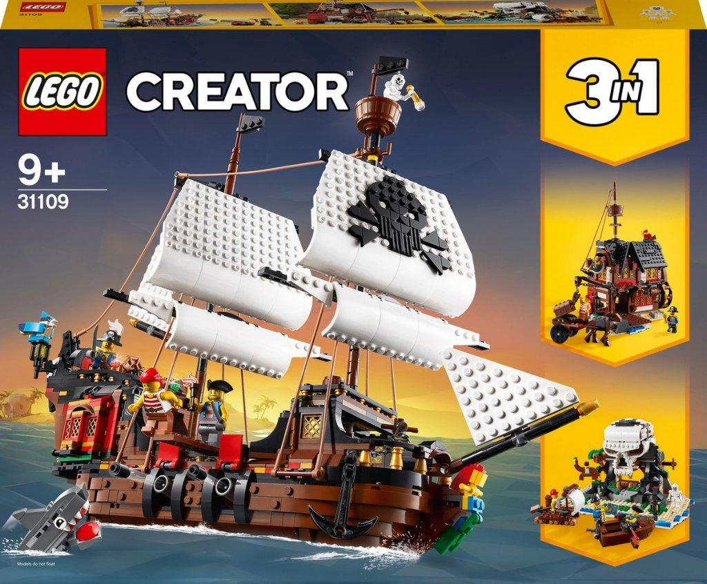 LEGO Creator Piratenschip - 31109 3 in 1 NIEUW, Ophalen of Verzenden, Nieuw, Complete set, Lego