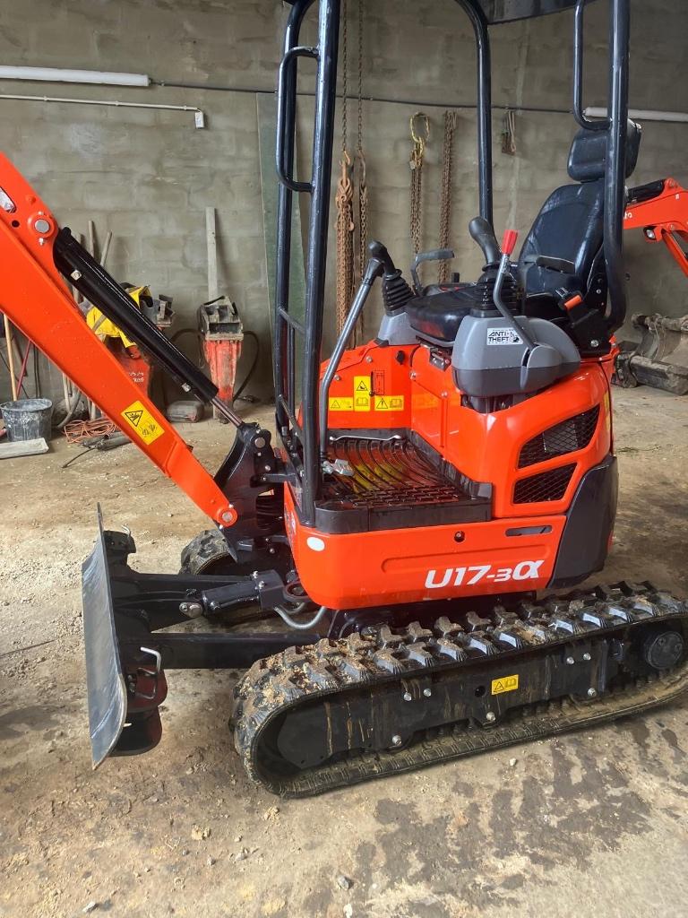 Grue 1.7 Kubota - Etat neuf (23h), Enlèvement, Grue