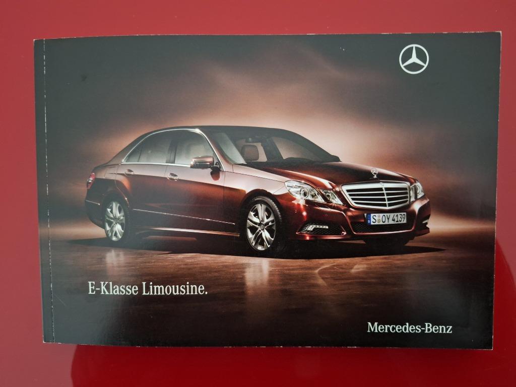 MERCEDES CLASSE E  W 212 2009 BROCHURE, Enlèvement ou Envoi, Utilisé, Mercedes