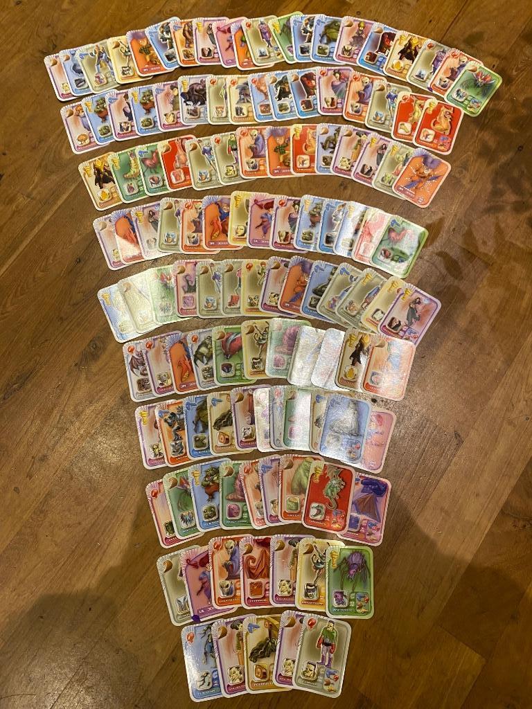 Lot de 120 cartes spinning monstres, Collections, Actions de supermarché, Autres supermarchés, Enlèvement