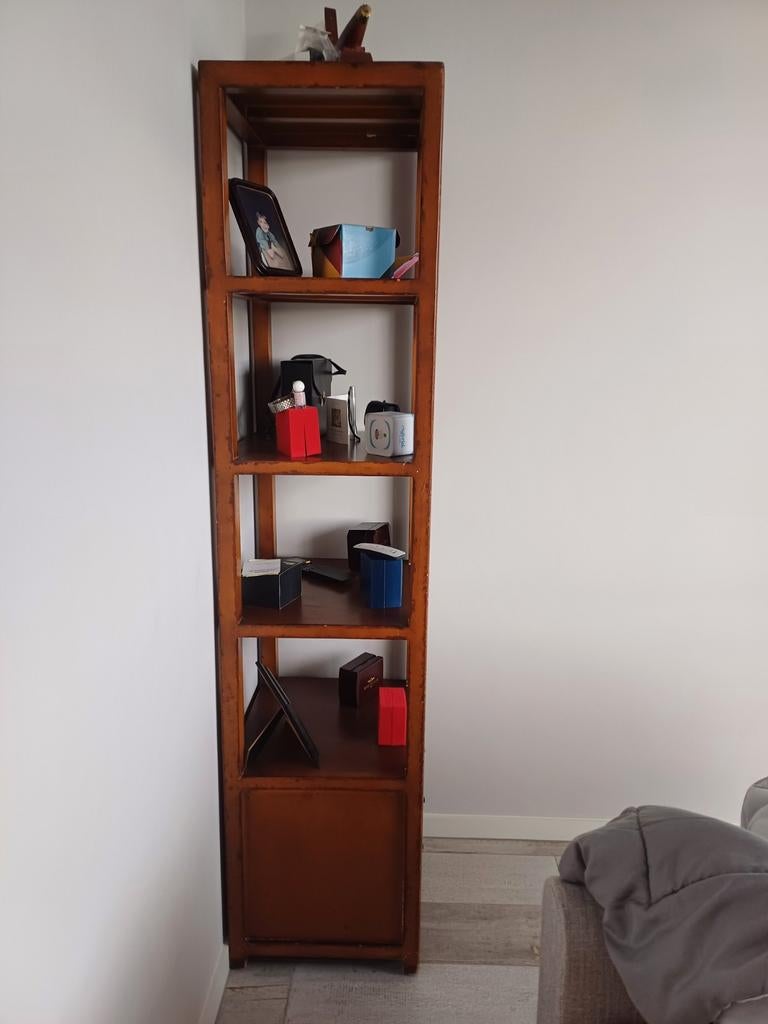 Ancien meuble à colonnes asiatique., Maison & Meubles, Armoires | Bibliothèques, Enlèvement, Utilisé