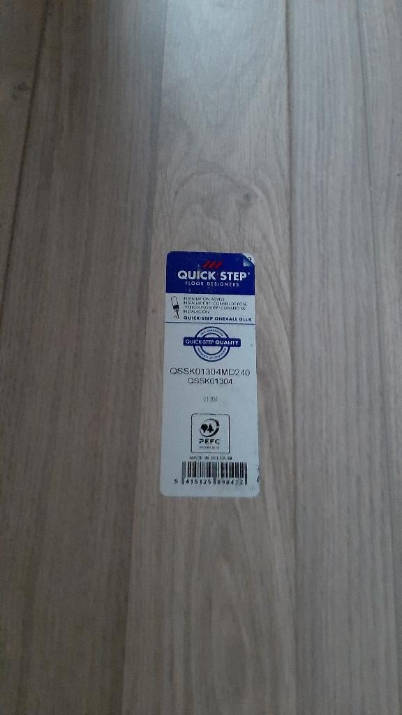 Plinten Quickstep NIEUW + ondervloer NIEUW, Ophalen, Eiken, Nieuw, 200 tot 250 cm
