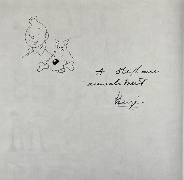 Tintin et le mystère de la Toison d'Or - dédicacé et signé !, Boeken, Stripverhalen, Eén stripboek, Verzenden, Gelezen, Hergé