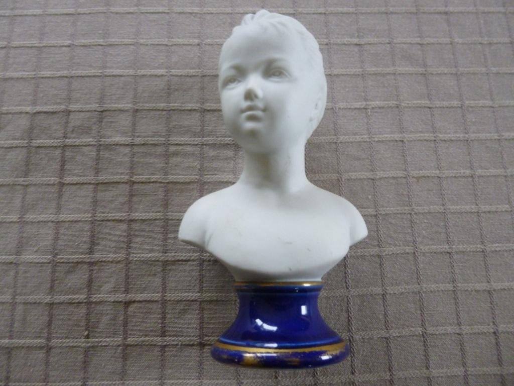 Buste biscuit porselein Meisje, Ophalen of Verzenden