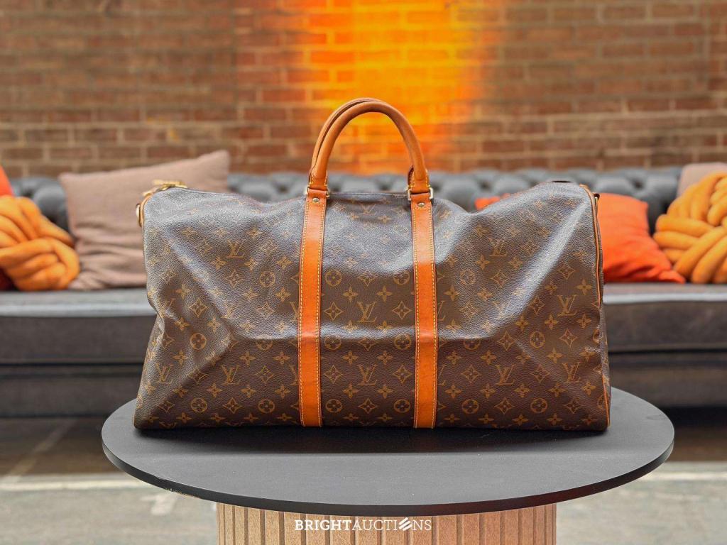 Louis Vuitton Keepall 55, Gebruikt, Bruin, Overige typen, Niet ingevuld