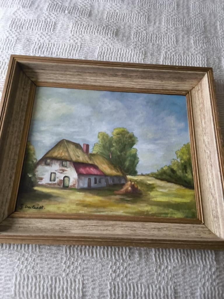 1 mooie landschap schilderij met handtekening, Ophalen, Schilderij