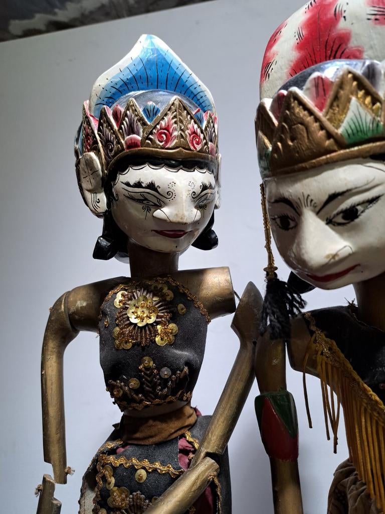 Indonesische Wayang Golek marjonetten poppen, Ophalen