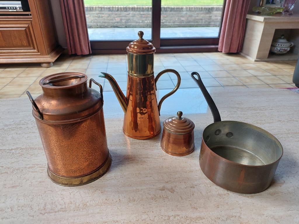 Koper potten en pannen, Ophalen, Koper