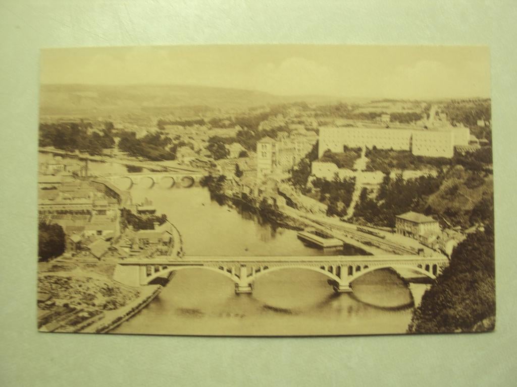 55432 - HUY - VUE GENERALE ET LE NOUVEAU PONT - ZIE 2 FOTO'S, Envoi