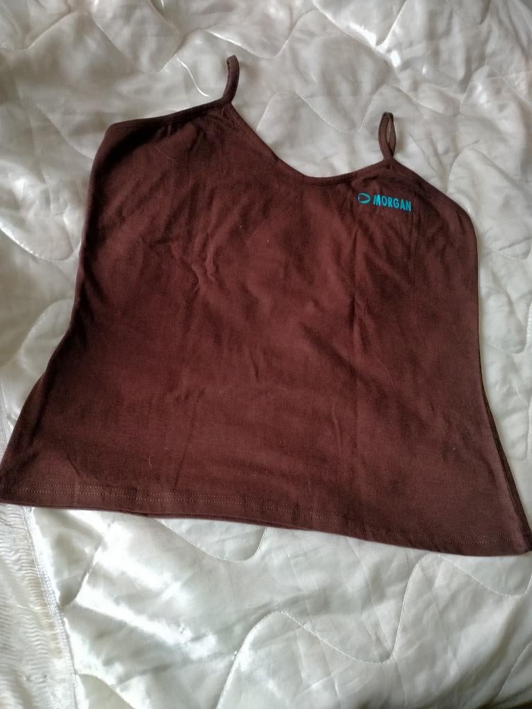 Bruin sporttopje, Morgan De Toi,maat:42., Kleding | Dames, Bruin, Maat 42/44 (L), Morgan De Toi, Ophalen of Verzenden