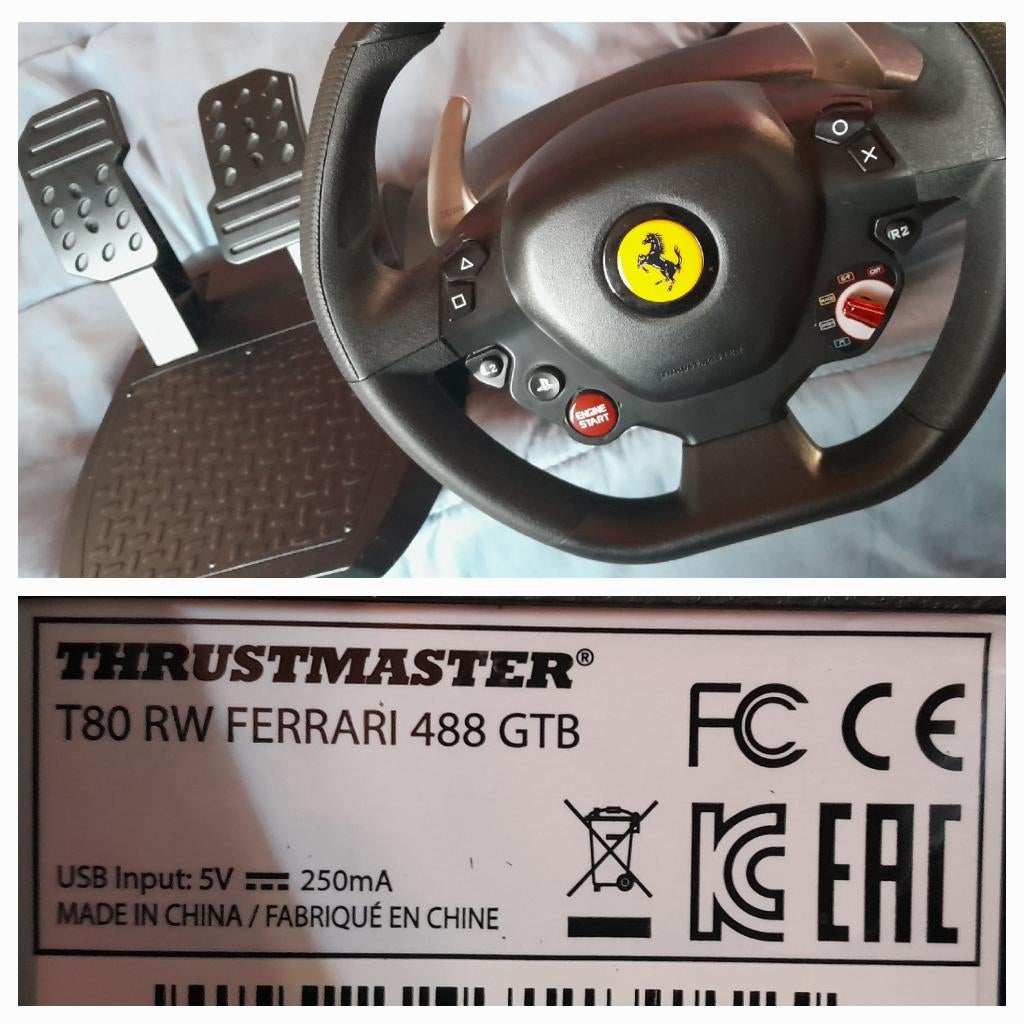 Thrustmaster, Consoles de jeu & Jeux vidéo, Enlèvement, Comme neuf, Volant ou Pédales, PlayStation 4
