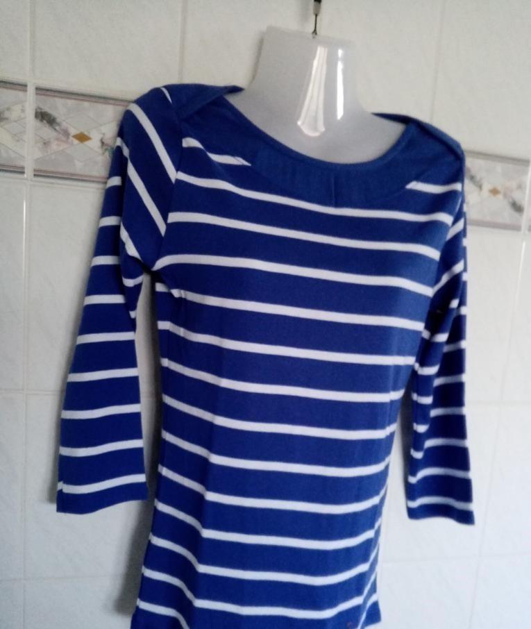 Tex : nieuw longsleeve t-shirt lange mouwen blauw wit , M, Kleding | Dames, Maat 38/40 (M), Nieuw, Tex, Lange mouw