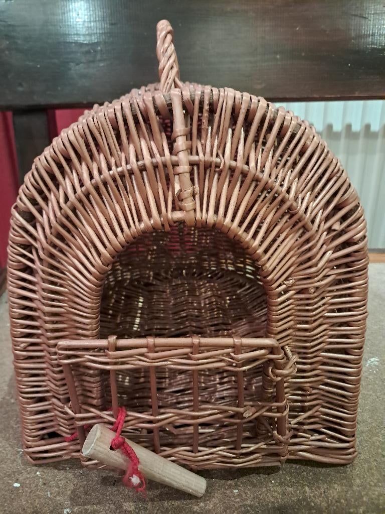 Cage de transport en osier avec fermeture pour animaux., Animaux & Accessoires, Boîtes de transport, Neuf, Enlèvement
