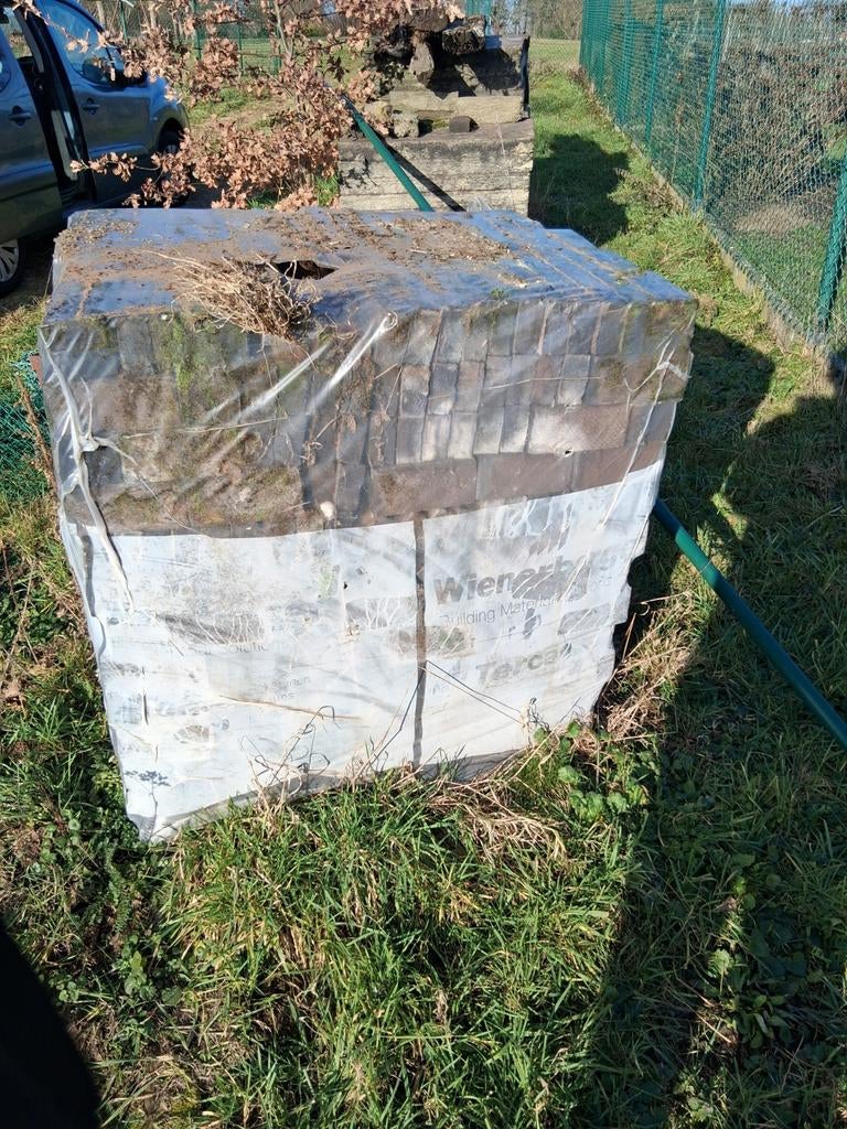 Pallet bakstenen Bassia Nero Zwart, Doe-het-zelf en Bouw, Metselstenen, Ophalen