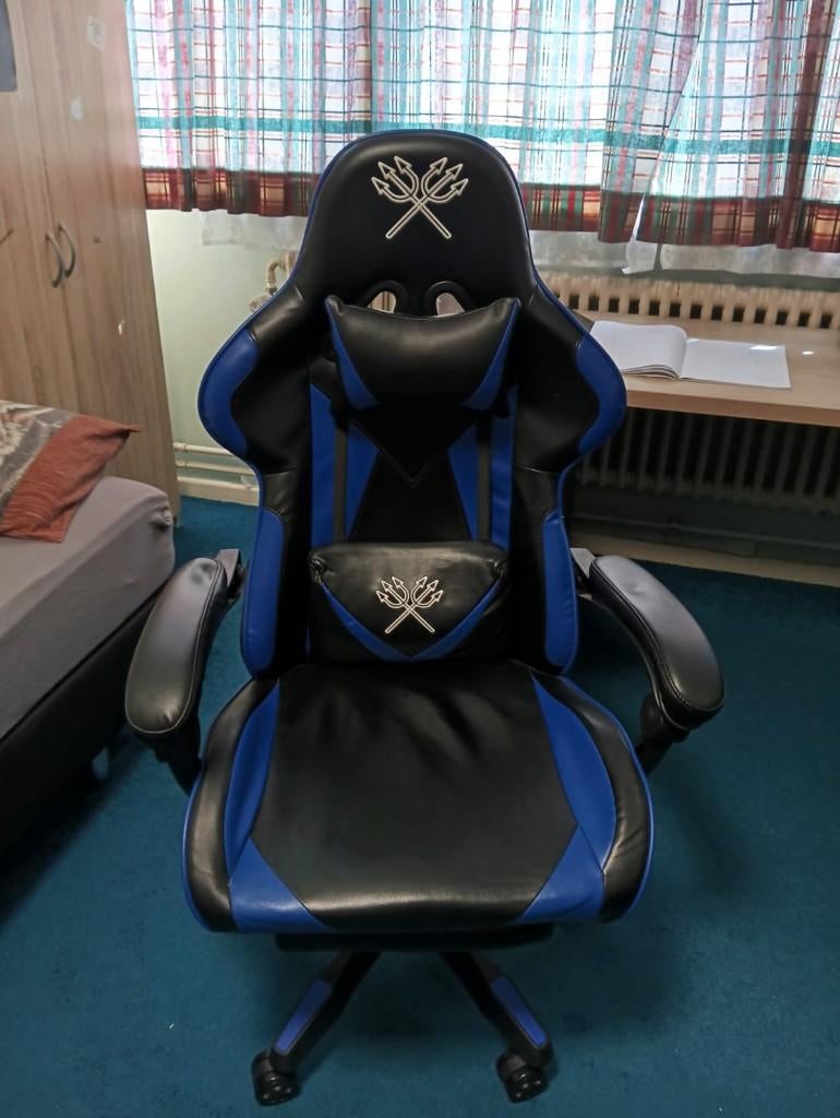 Chaise de jeu, Chaise de bureau de gaming, Enlèvement, Utilisé, Bleu