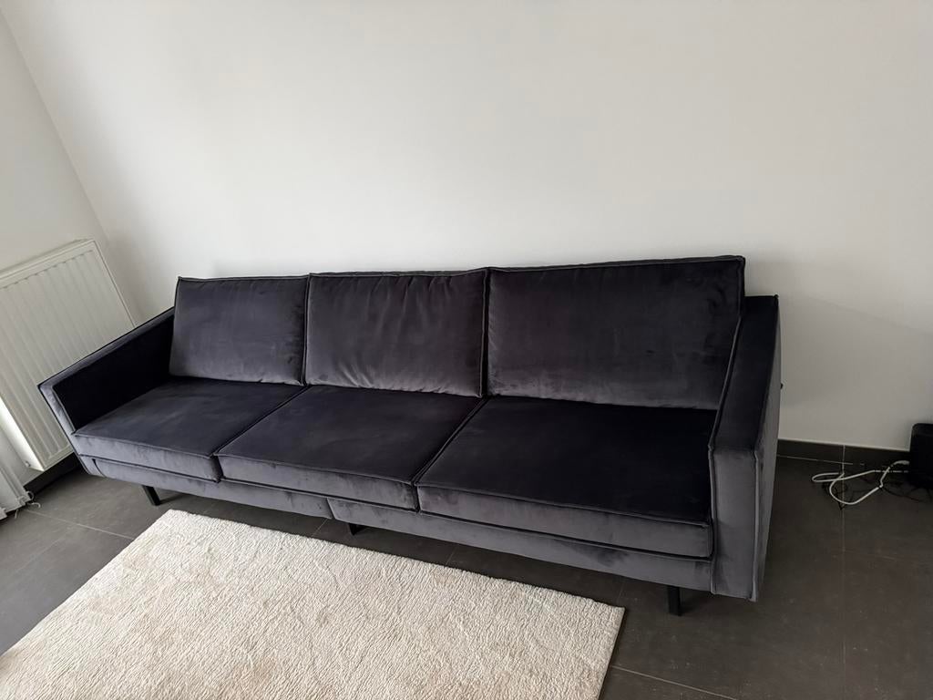 Zetel velours, Huis en Inrichting, Zetels | Zetels, Ophalen, Zo goed als nieuw, Metaal