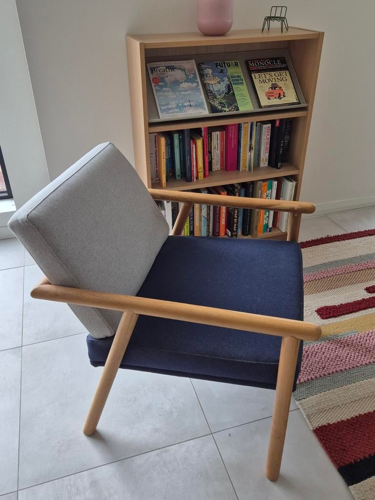 Fauteuil, Huis en Inrichting, Ophalen, 75 tot 100 cm, Zo goed als nieuw, Stof