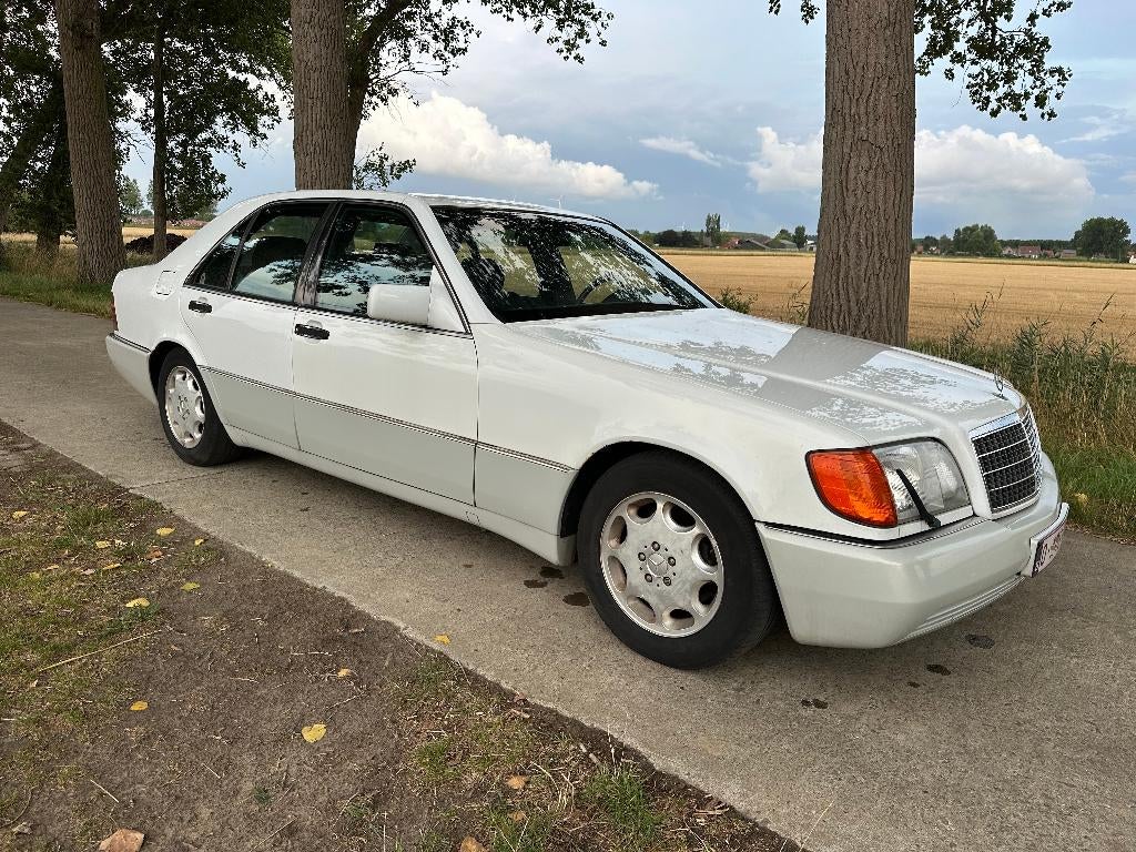 Mercedes-Benz Witte S-Klasse w140 (1992) 300se 3.2 Oldtimer, Auto's, Automaat, 4 deurs, Electronic Stability Program (ESP), Wit