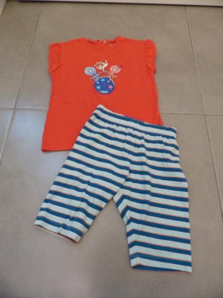 Woody pyjama meisje - maat 80, Kinderen en Baby's, Babykleding | Maat 80, Zo goed als nieuw, Meisje, Nacht- of Onderkleding, Ophalen of Verzenden