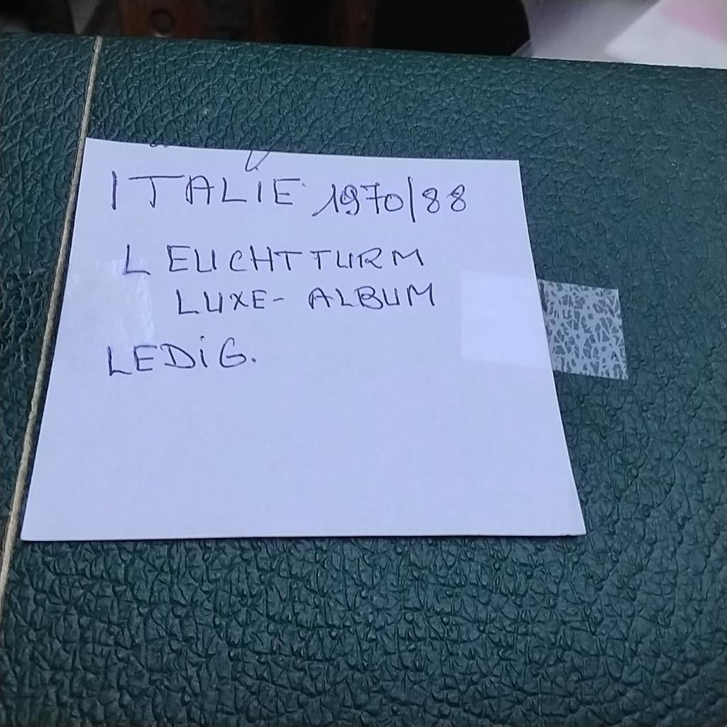 ITALIE Ledig LEUCHTTURM LUXE album 1970 /1988, Ophalen of Verzenden