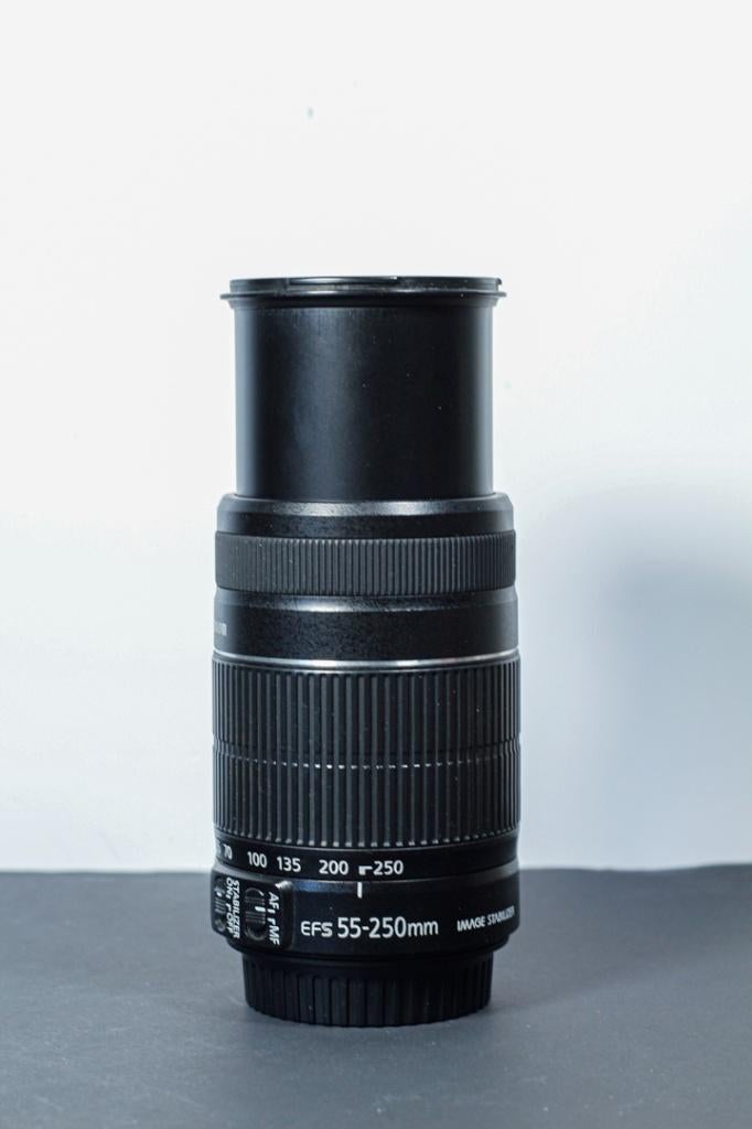 canon efs 55-250 IS V2 extra photo enfant , animalière, Ophalen, Zo goed als nieuw, Telelens, Zoom