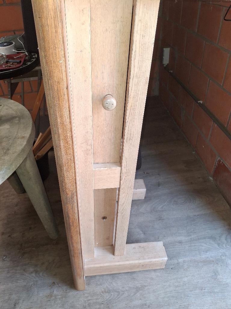 Salon tafel volle eik, Huis en Inrichting, Ophalen, Gebruikt, 100 tot 150 cm, 50 tot 75 cm