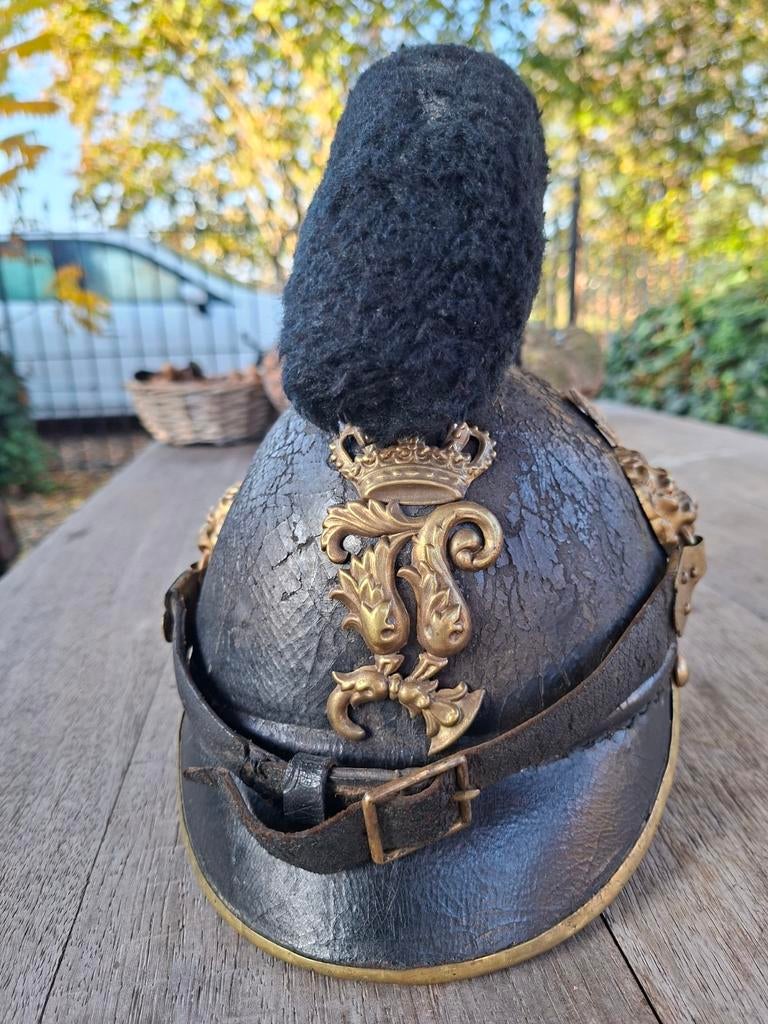 Pre ww1 duits  raupenhelm beieren cavalerie, Verzamelen, Militaria | Algemeen, Ophalen of Verzenden