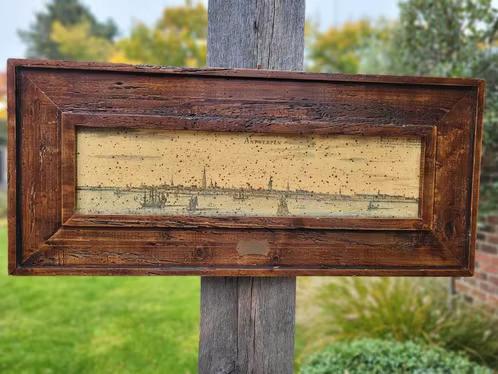 Skyline Antwerpen op houten frame, Ophalen