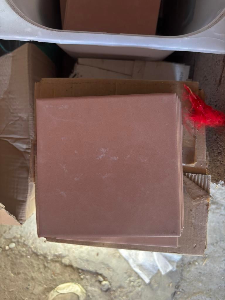 Roze tegeltjes, Doe-het-zelf en Bouw, Tegels, Ophalen, Overige materialen, Wandtegels, Minder dan 20 cm