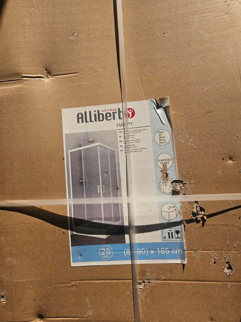 Douche glas deuren voor hoekmodel., Ophalen