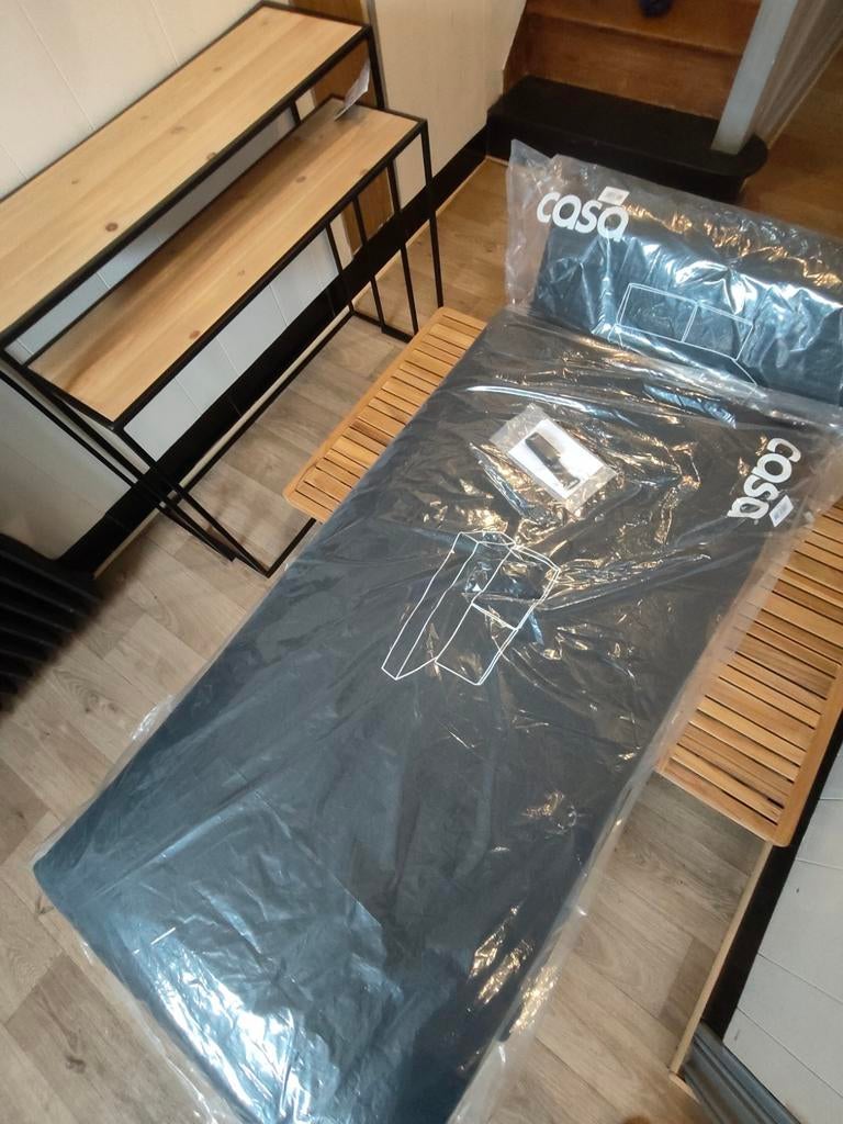Lit 1m50 + 2 tables de chevet + 2 tables gigognes. CASA, Enlèvement