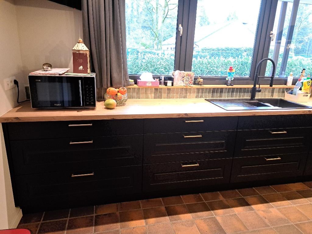 zwarte Eggo Keuken in perfecte staat, Maison & Meubles, Enlèvement, Comme neuf, Noir