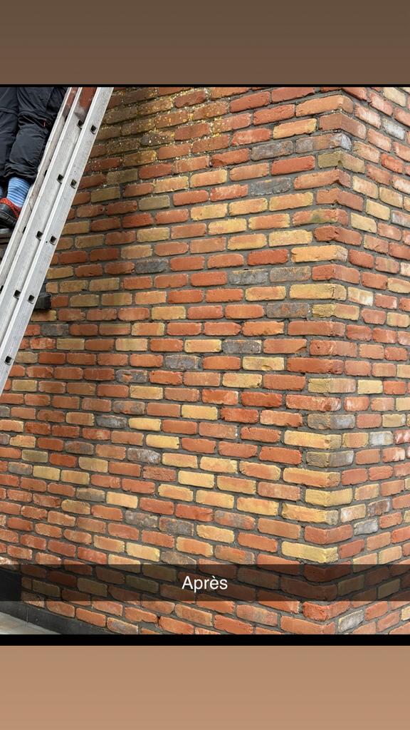 Nettoyage, toiture, pierre bleue, façade, pignon Clinker, Bricolage & Construction, Enlèvement ou Envoi, Comme neuf