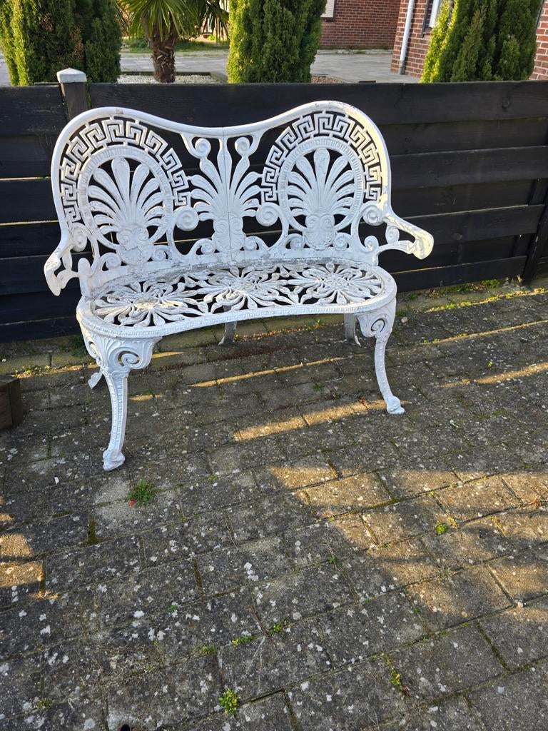 Prachtig ijzeren tuinbankje, Enlèvement, Métal