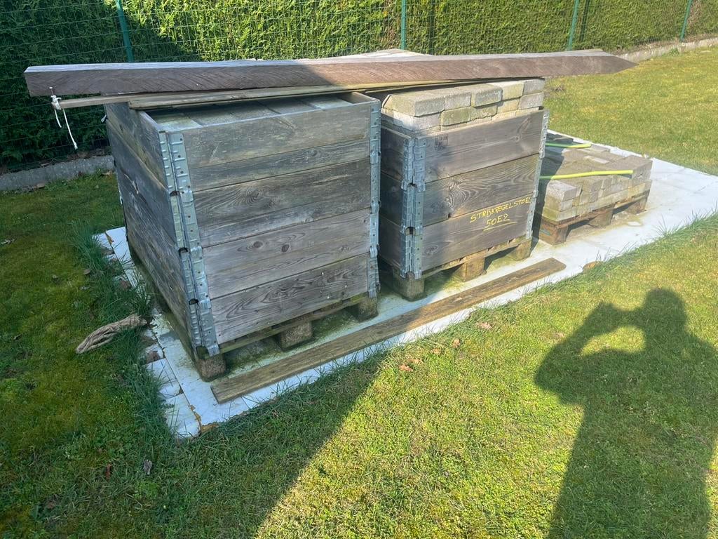 Partij uitgebroken klinkers, Tuin en Terras, Ophalen, Zo goed als nieuw, Klinkers