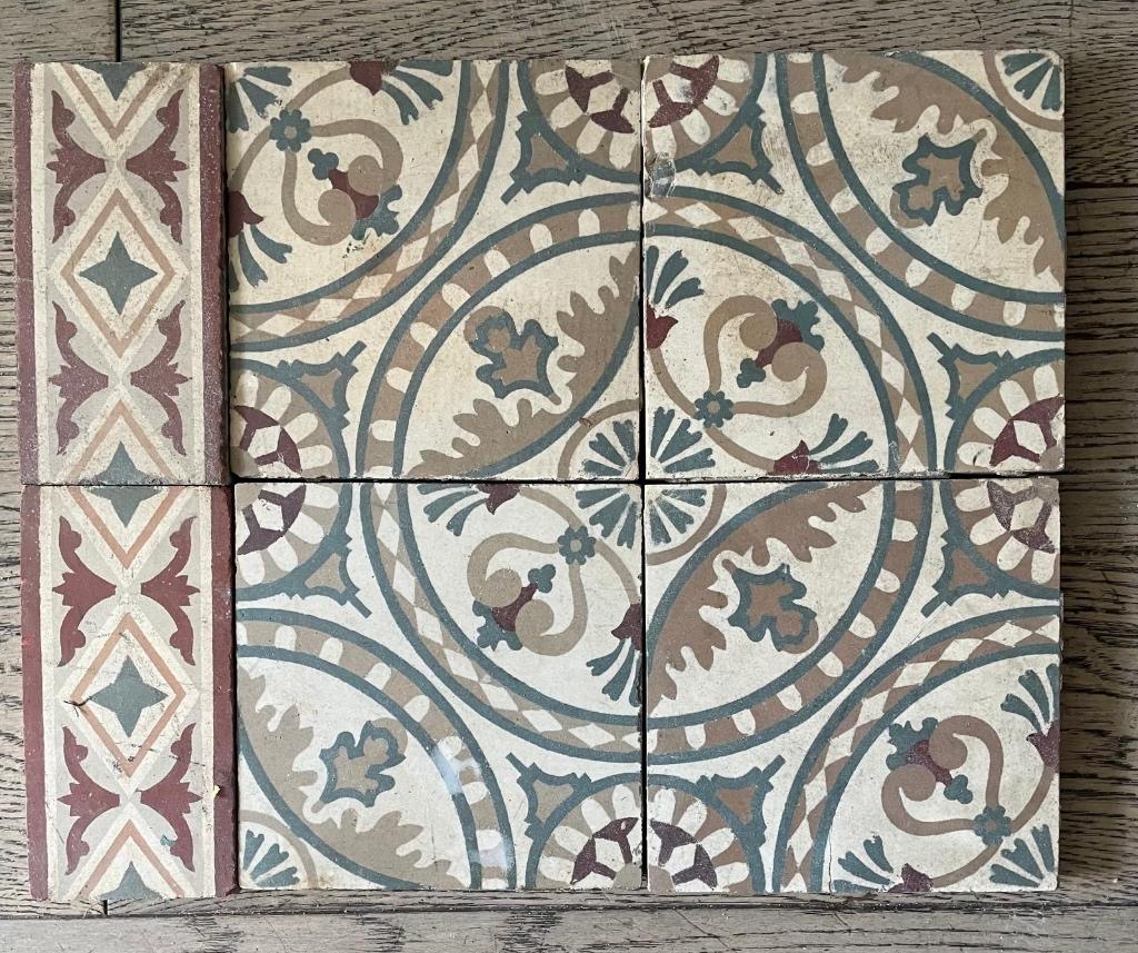 Carrelage ancien plein charme, Antiek en Kunst, Antiek | Wandborden en Tegels, Ophalen