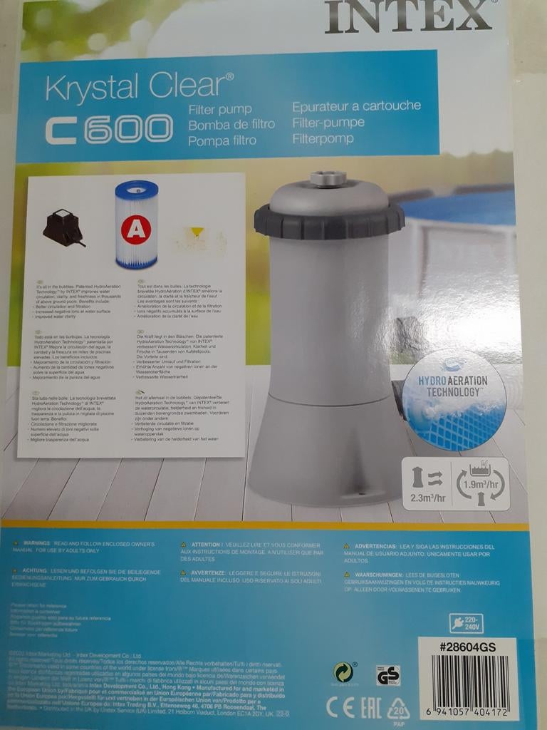 Intex filterpomp C600 voor zwembad, Tuin en Terras, Ophalen