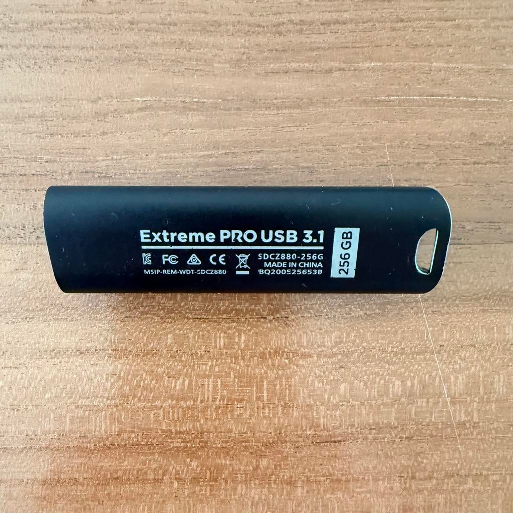 SanDisk Extreme Pro 256GB, Ophalen of Verzenden, Zo goed als nieuw