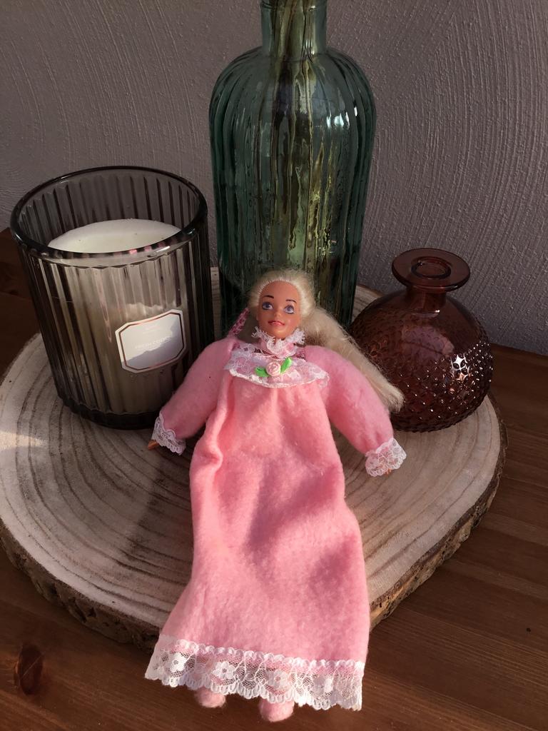 Barbie bed time soft 1993, Ophalen of Verzenden, Gebruikt