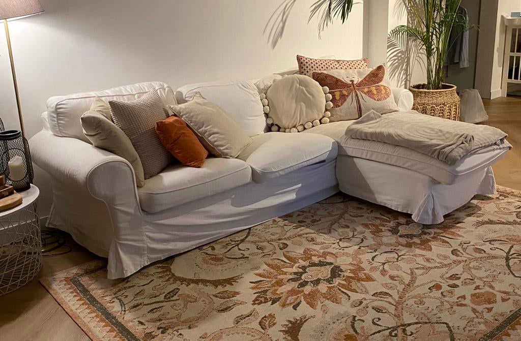 Zetel EKTORP - 3-zit met chaise longue (Ikea), Enlèvement, Utilisé