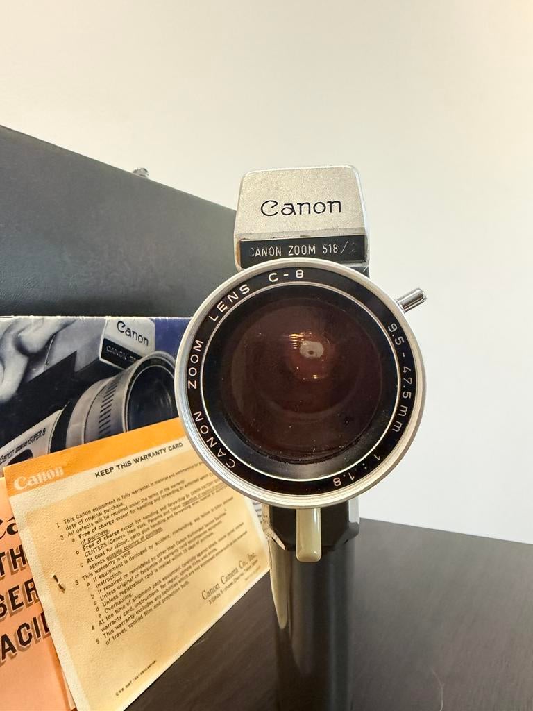 Canon Zoom 518-2 Super 8 avec boîte et papiers, Enlèvement ou Envoi, Autres types, Cassette (vidéo)