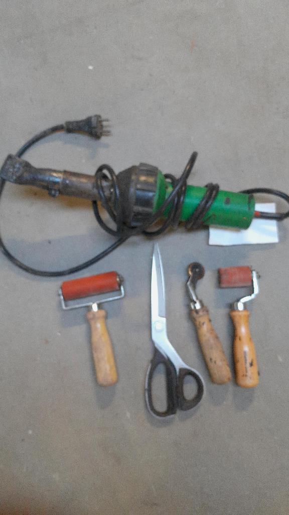 Leister warme luchtblazer en drukvat met verlengstuk, Ophalen